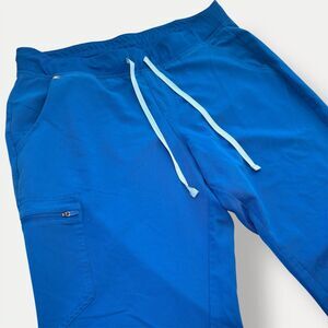 FIGS Scrub Pants Womens XLT (Tall) Zamora Jogger Royal Blue Technical Collection